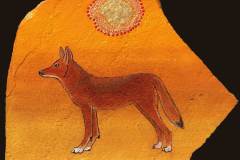 Coyote-Rock-Painting